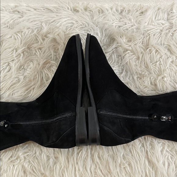 GENTLE SOULS BY KENNETH COLE Emma Stretch Black Tall Suede Boots Size 7.5 - Picture 6 of 12